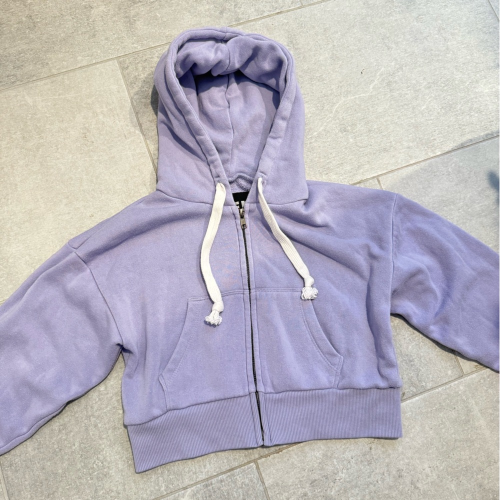Katiejnyc Kids Lavender zip up Hoodie